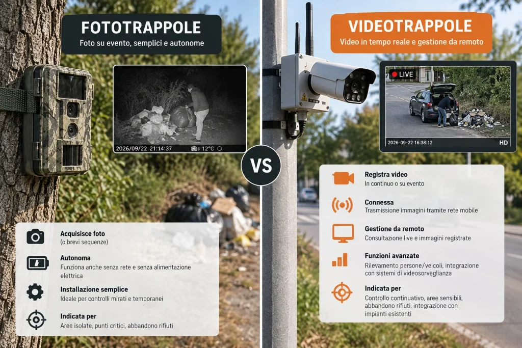 Dalla fototrappola alla videotrappola: un controllo più evoluto