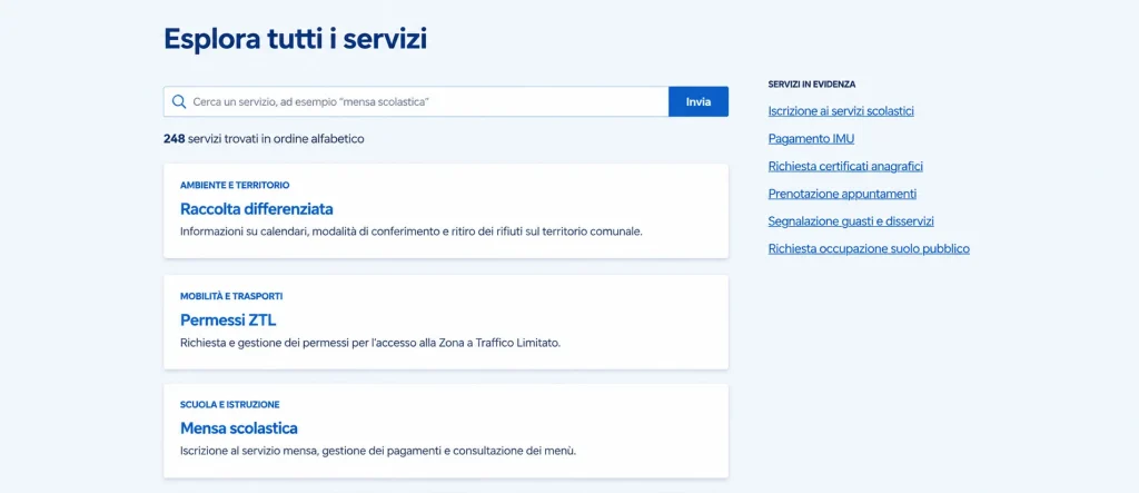 Servizi digitali